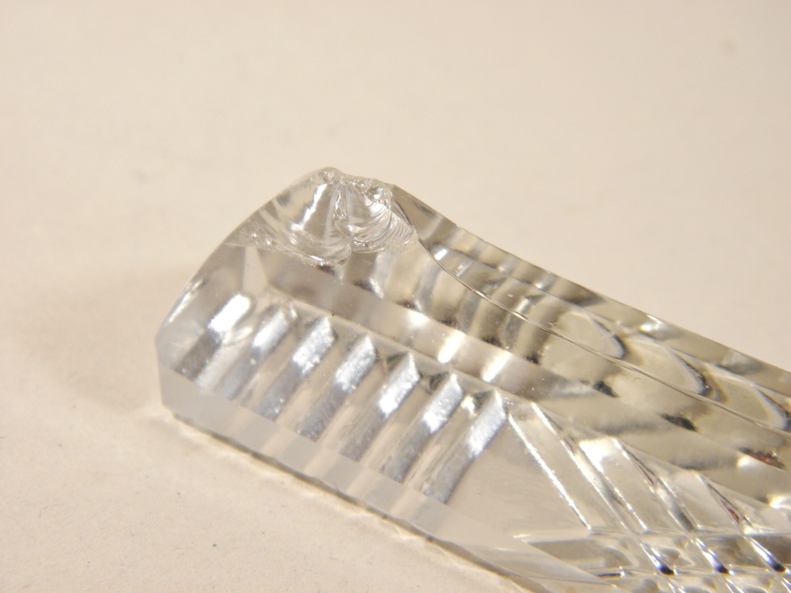 Set of 12 crystal knife holders