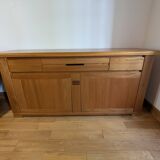 Buffet vintage Maison Regain en orme massif, 1970