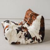 Togo 2-seater sofa in cow leather attributed to Michel Ducaroy for Ligne Roset