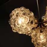 Bubble glass chandelier by Kamenický Šenov, Czechoslovakia, 1970s