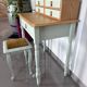 Coiffeuse / Bureau rénové et Tabouret velours, Touche Naturelle Moderne