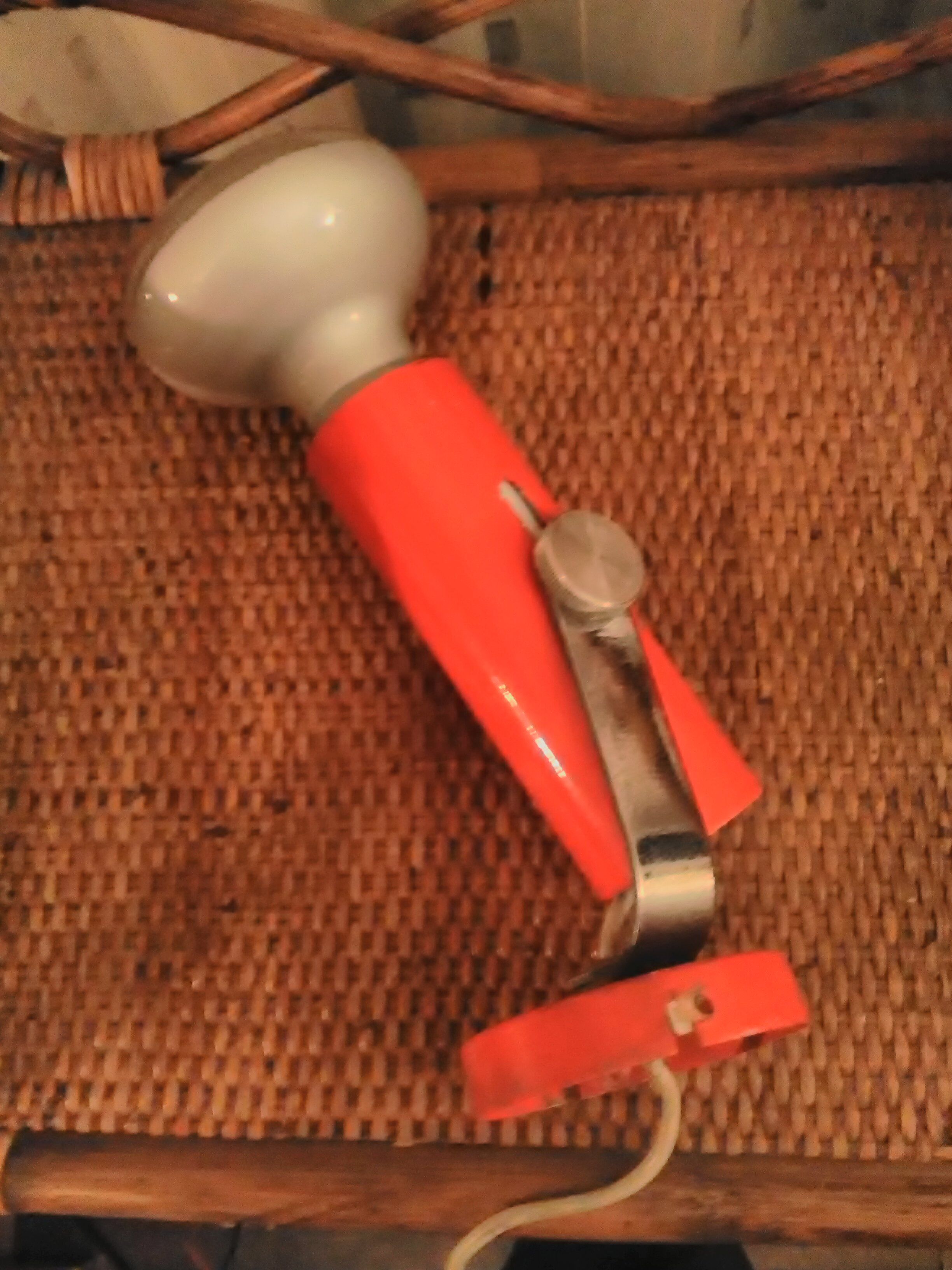 Set of 2 orange wall lights 70's