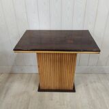 Vintage bamboo and solid wood bistro table