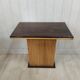 Vintage bamboo and solid wood bistro table
