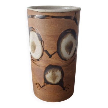 Owl Vase Pottery the Dove