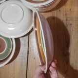 12 assiettes creuses Gien