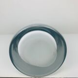 Scandinavian roller vase in white glass, Holmegaard style, vintage