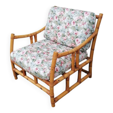 Fauteuil vintage en bambou