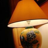 Lampe signé Louis Drimmer en porcelaine craquelée
