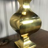 Lampe en laiton avec abat-jour pagode sur mesure