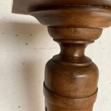 Louis XVI style display column in stained beech, 20th century