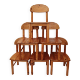 Set of 6 chairs by Rainer Daumiller 70
