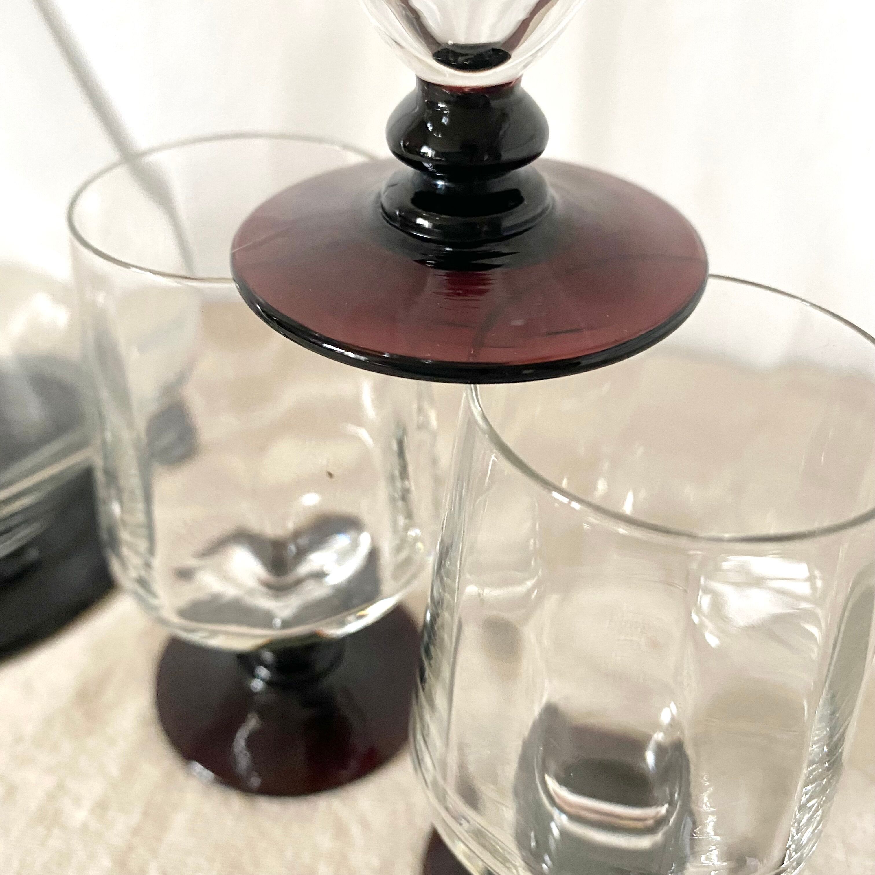 Carafe Vallerysthal and its 6 glasses