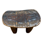 Monoxyle Quadripod Stool Animal Decor