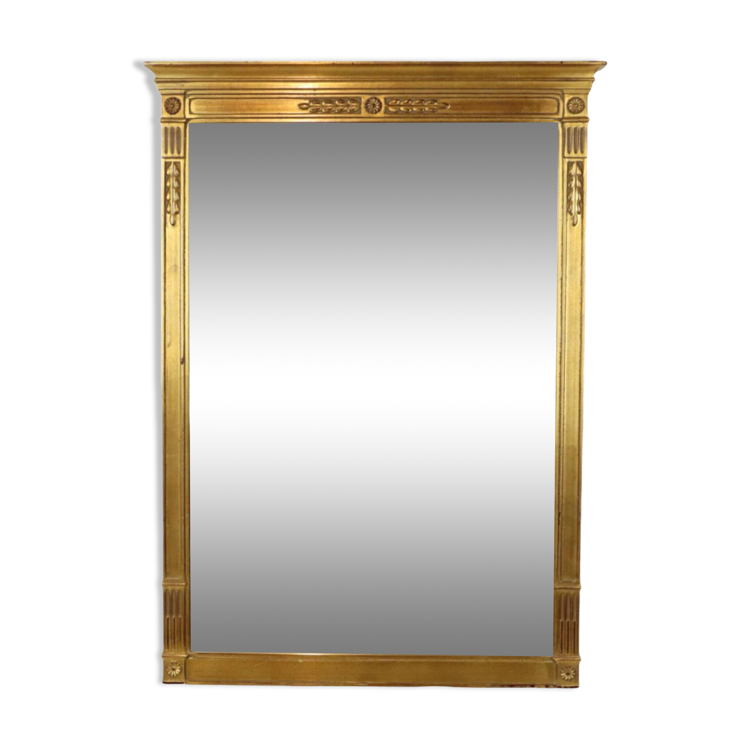 Miroir Vintage Deknudt Doré Style Empire Doré 102cm