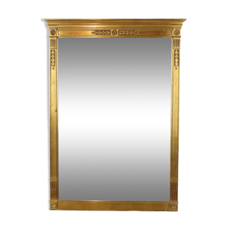 Miroir Vintage Deknudt Doré Style Empire Doré 102cm