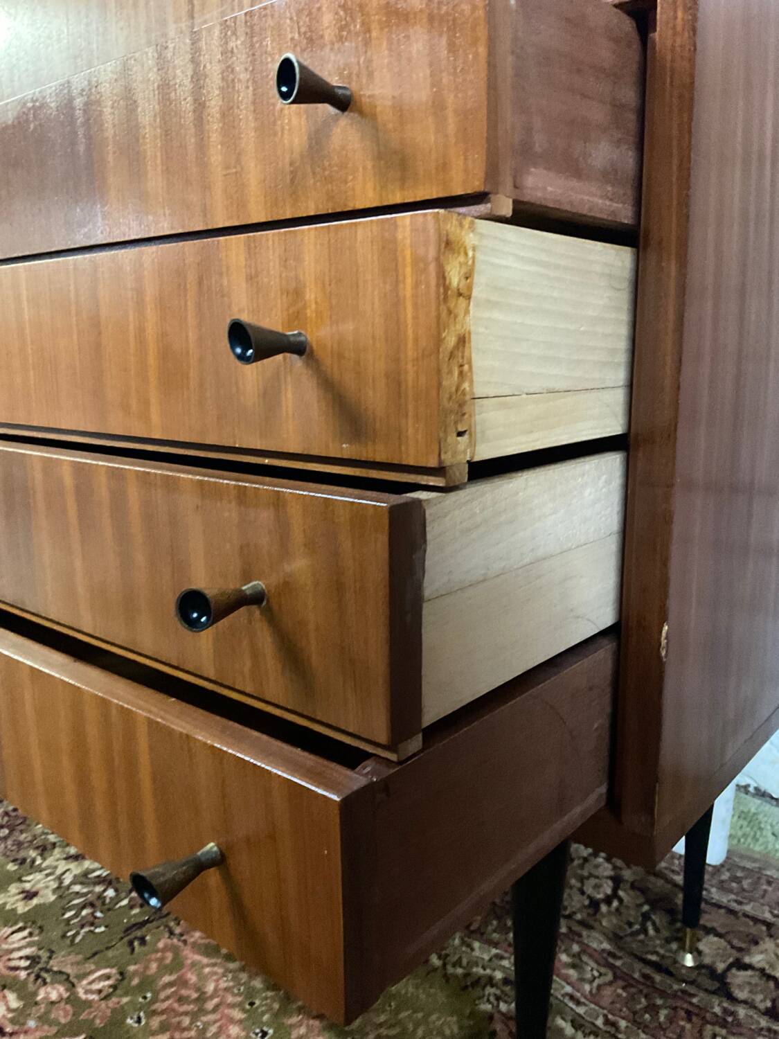 Vintage teak bar/secretary cabinet