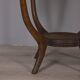 Vintage 1950s wood and glass coffee table, italian design