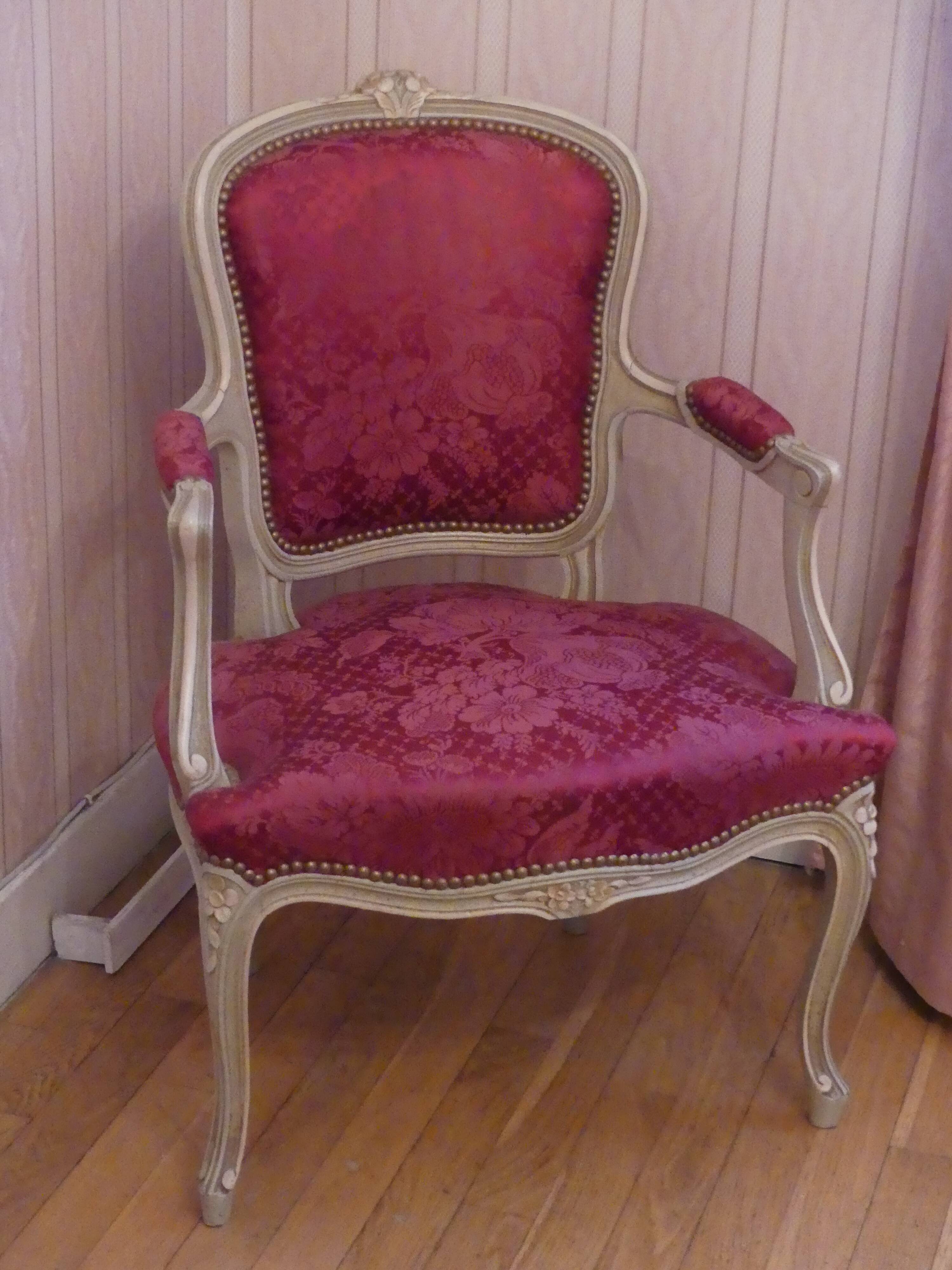 Pair of Louis XV amrchairs