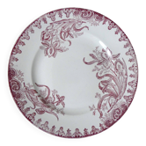 Terre de fer assiette plate IRIS Ste Amandinoise