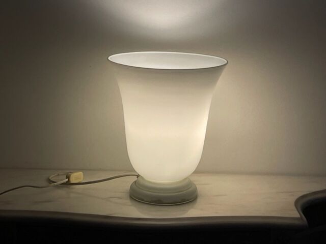 Lampe vasque opaline style art déco