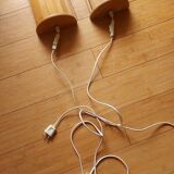 2 vintage 80'S Ikea wooden wall lights