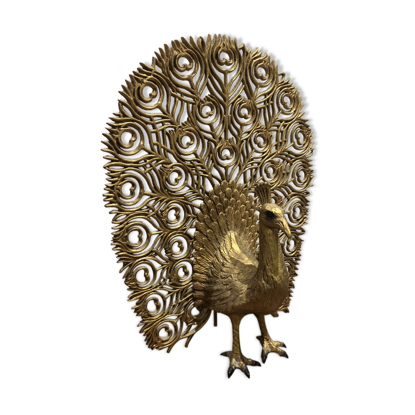 Golden Peacock lamp