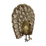 Golden Peacock lamp