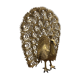 Lampe paon dorée