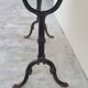 Restaurant bistro table in marble and cast iron signed godin