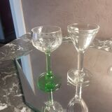 Lot old liquor glasses