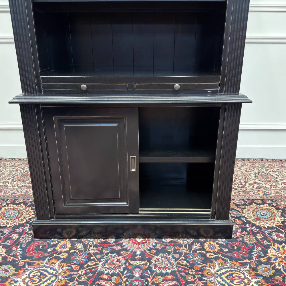 Classic English Black Bookcase