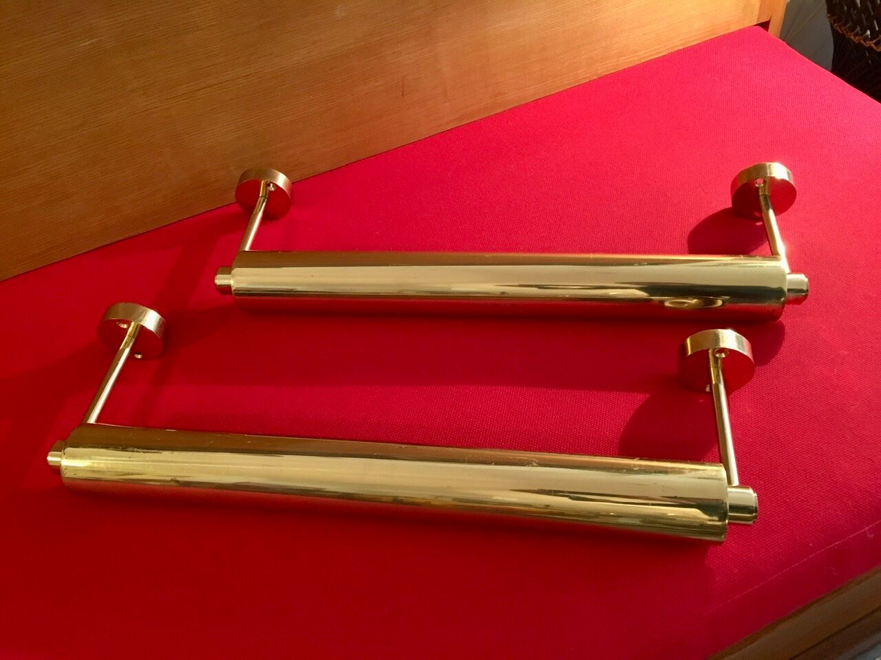 Pair of paintings sconces, 1970s