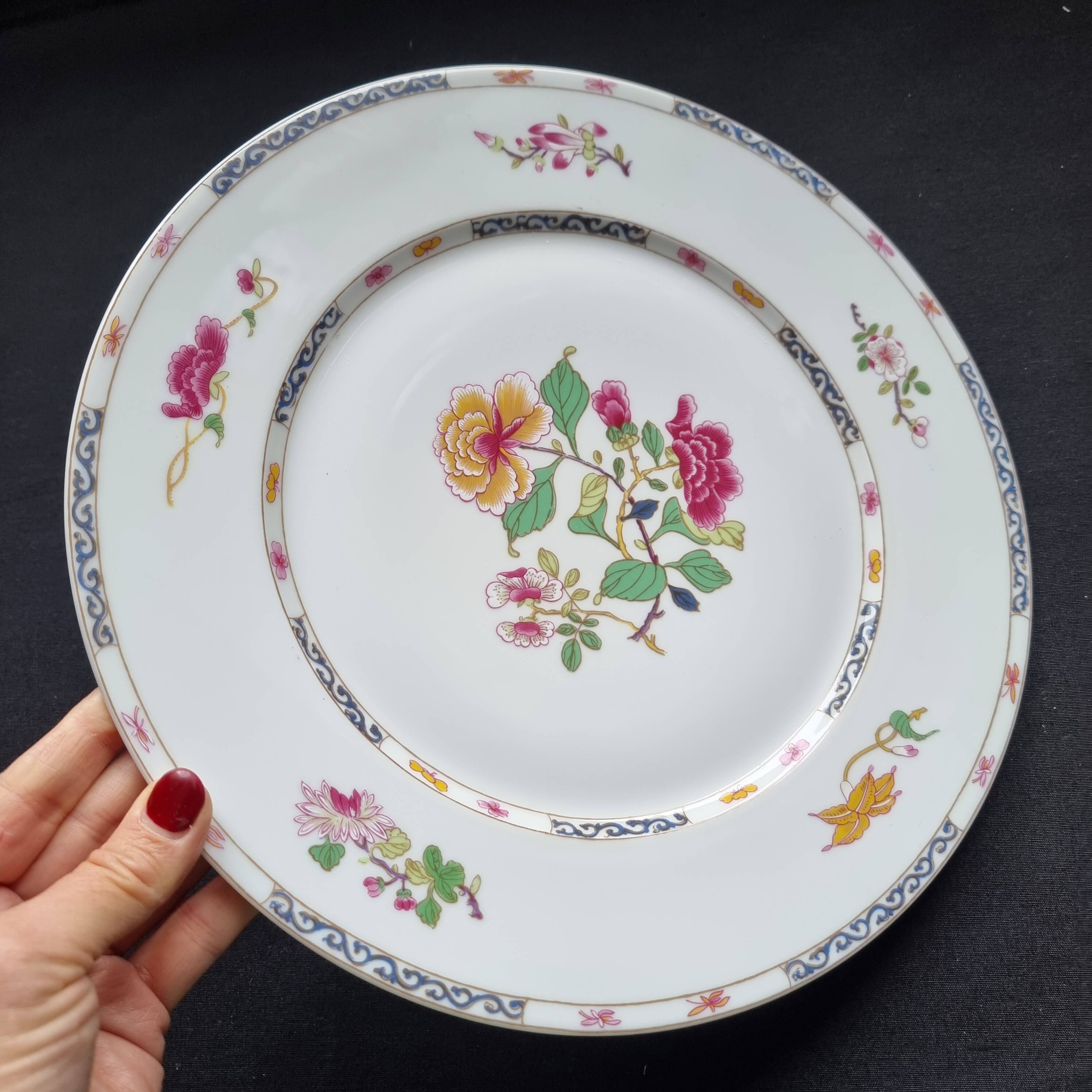 Large Plate Raynaud from Limoges, Model "Formose", Exclusive Edition,