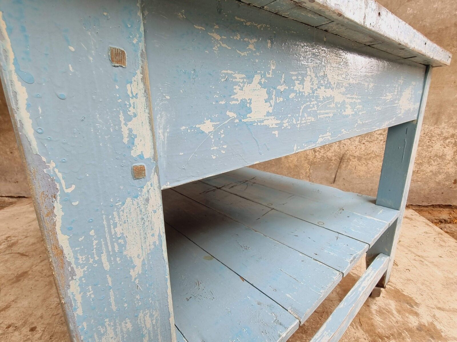 Old work table side table display table kitchen island