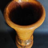Vintage turned olive wood bowl