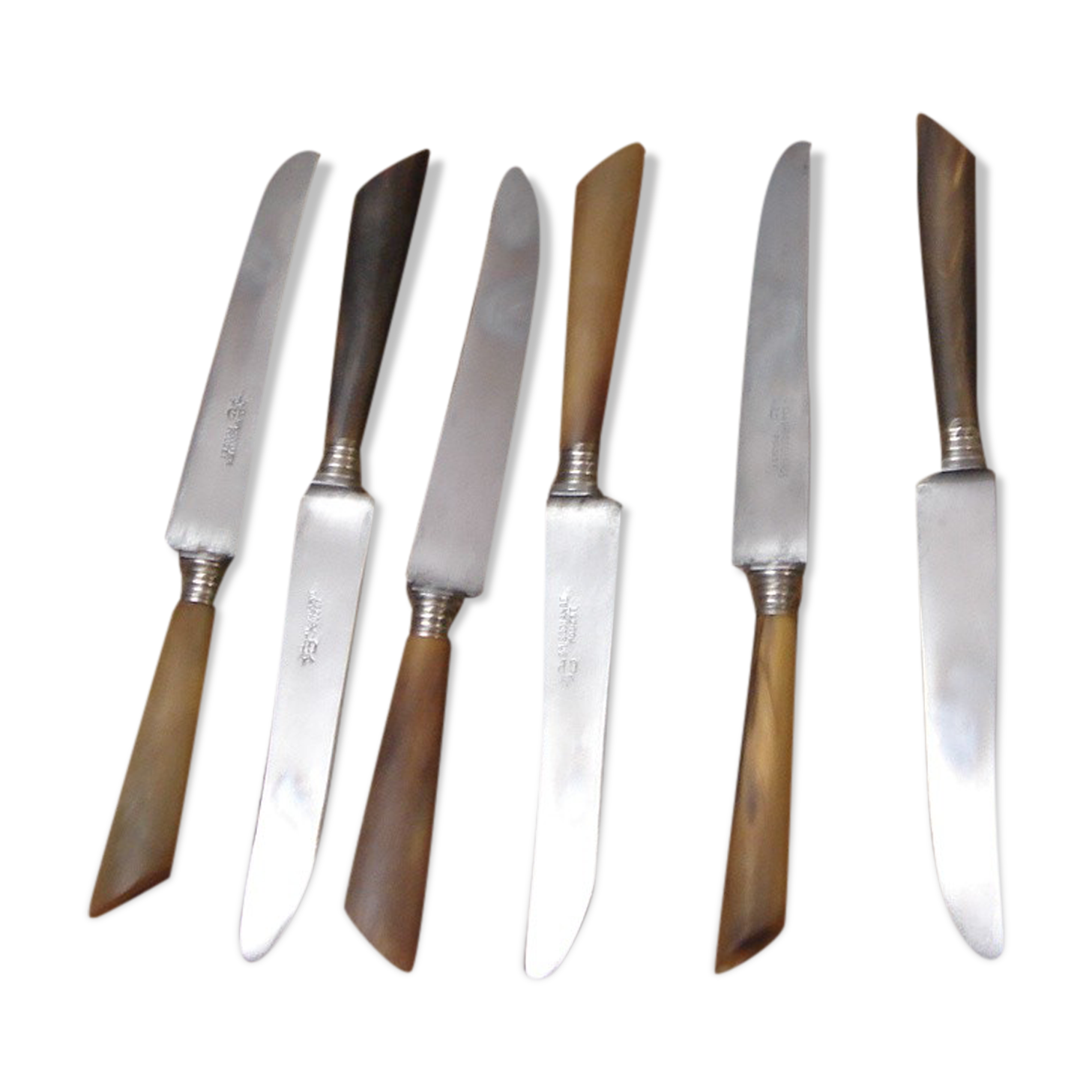 6 couteaux corne grissolange pouzet