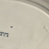 Flat dish grey blue HBCM Guadeloupe