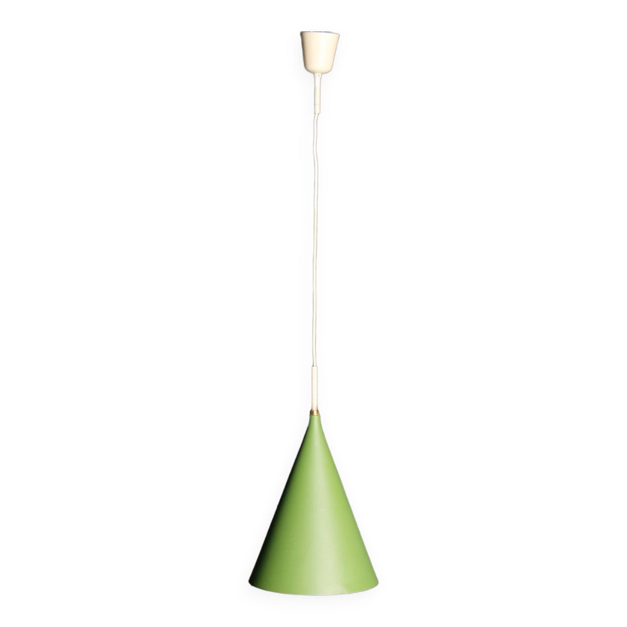 Hanging green lamp