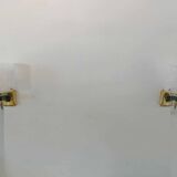 Paire d'appliques 1950/60 avec abat-jour en perspex
