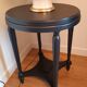 "Black steel" tea table, art deco 1920