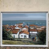 Dubois Ph. "l'Herbe, Le Bassin d'Arcachon" Oil On Canvas Signed