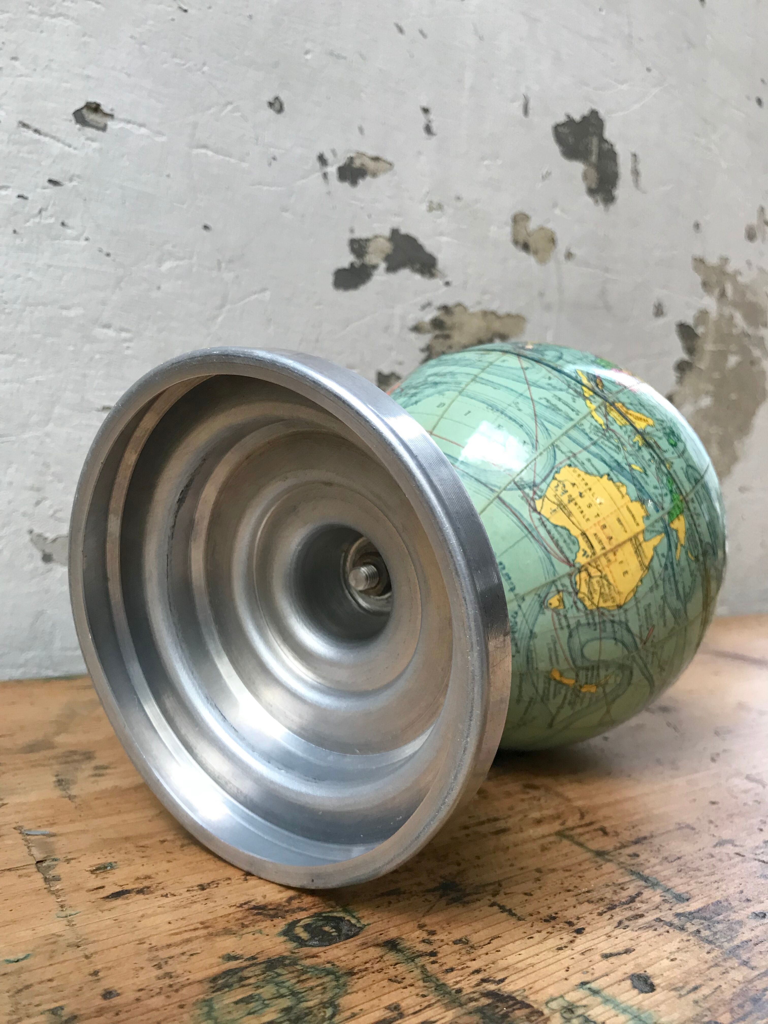 World map base aluminum