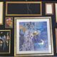 Set of 10 gilded wood or vintage resin frames