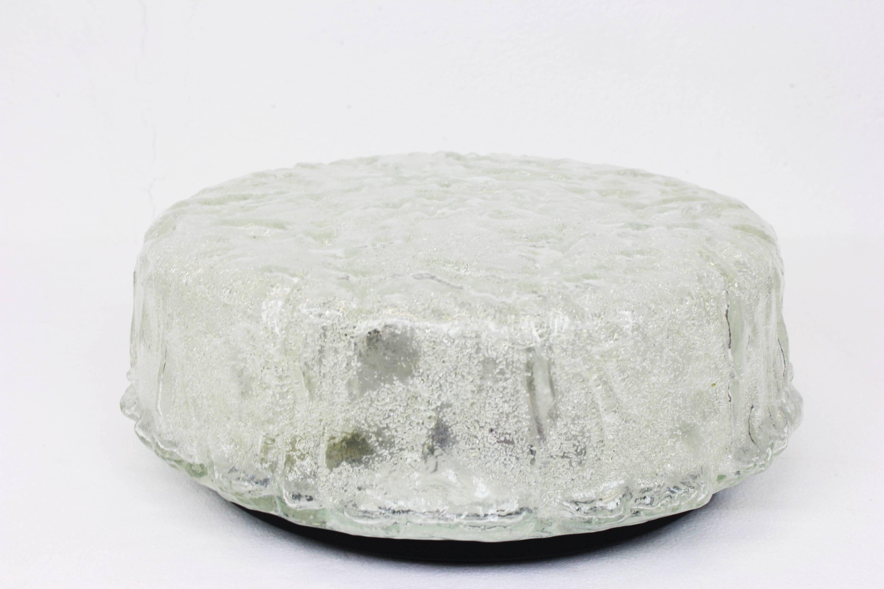 Round Murano glass wall light by Limburg, Germany, 1970s.