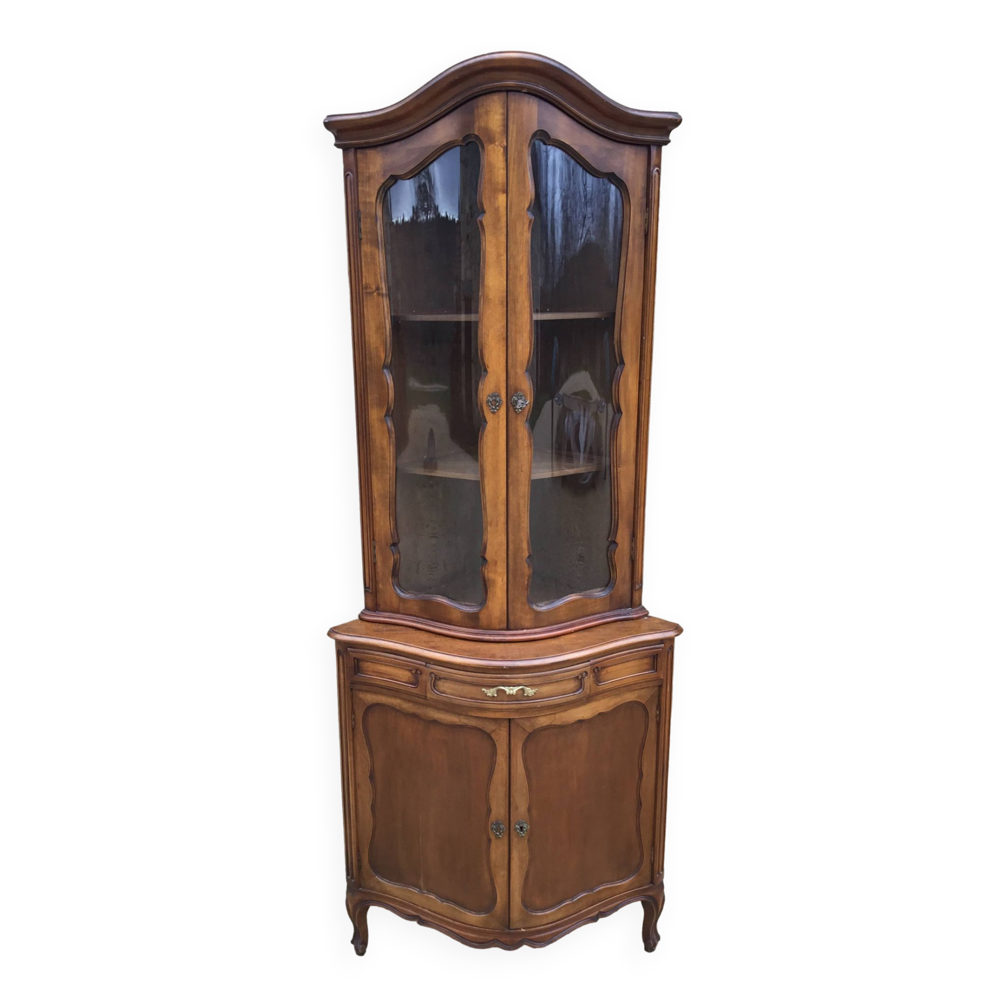 Glassed and curved corner mid-20th century