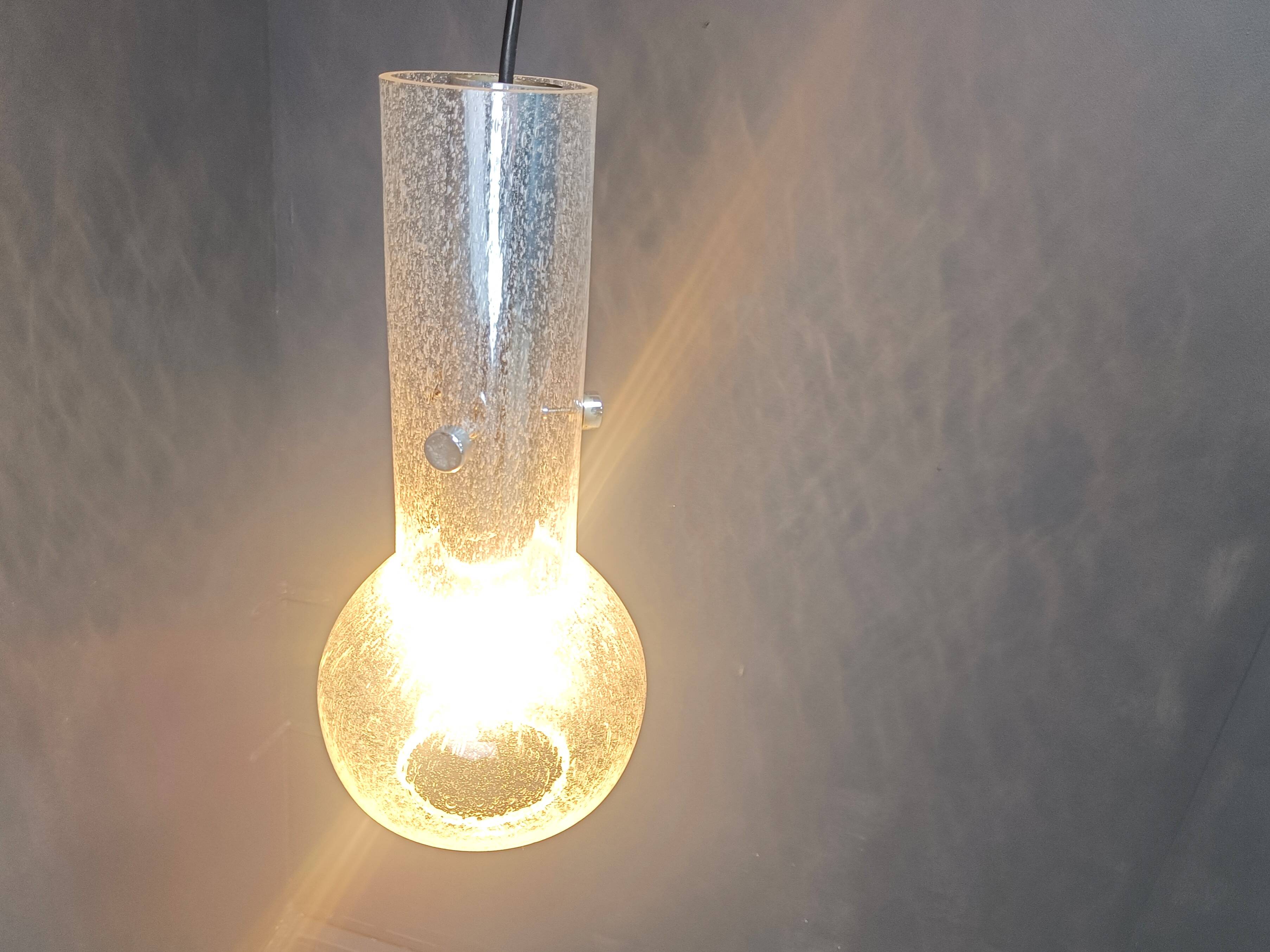 Vintage murano glass pendant light, 1970s