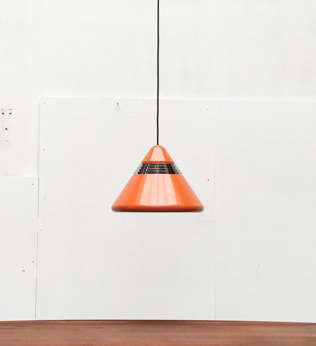 Vintage German Hanging Lamp Space Age Model 5535 by Alfred Kalthoff for Staff