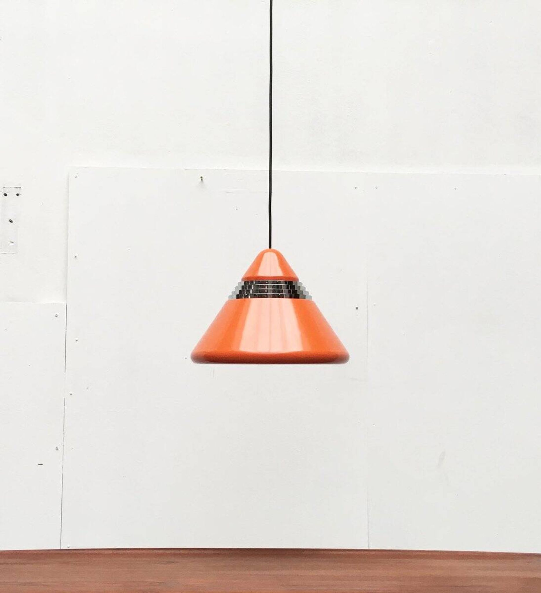 Vintage German Hanging Lamp Space Age Model 5535 by Alfred Kalthoff for Staff