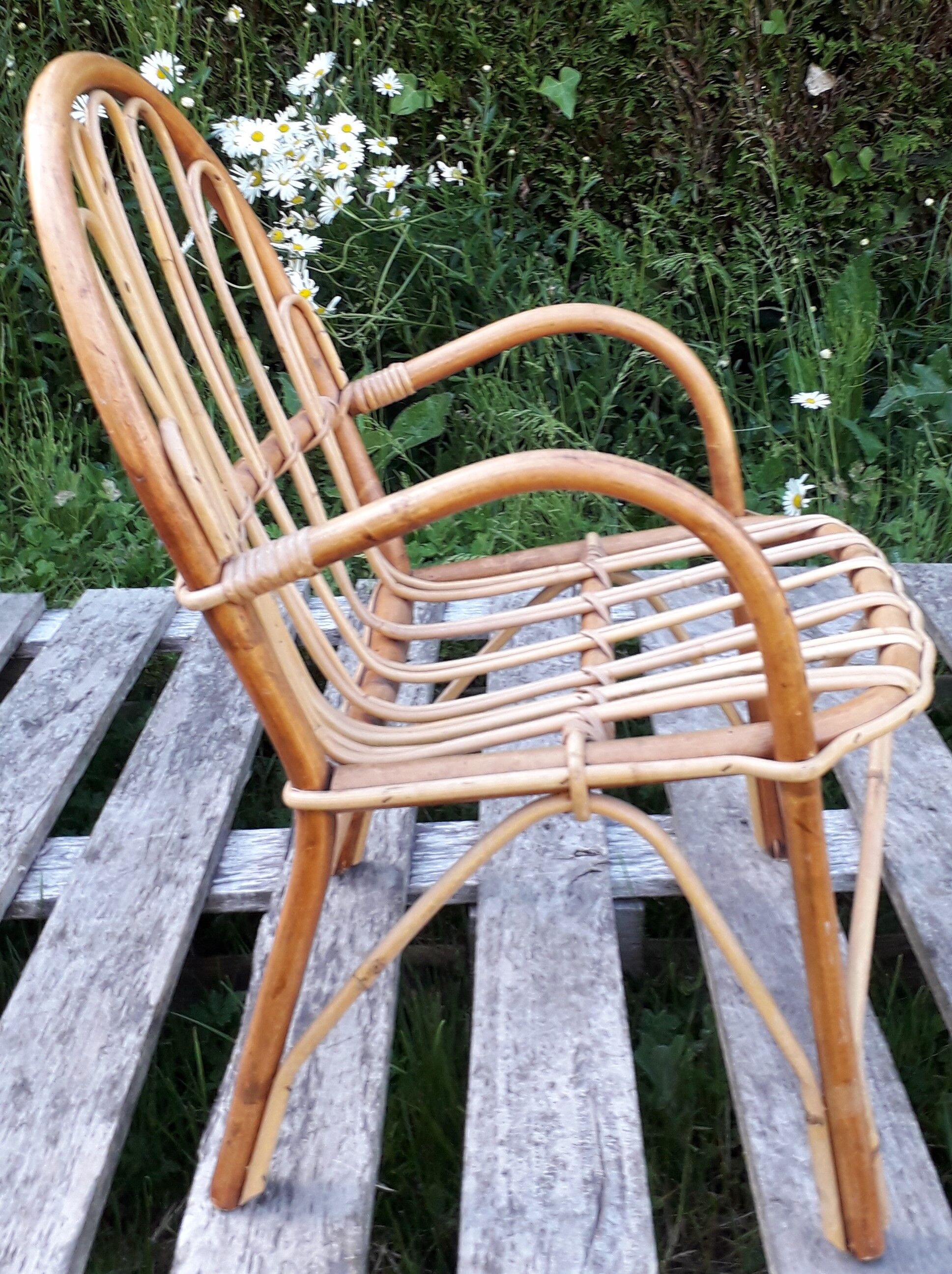 child rattan armchair